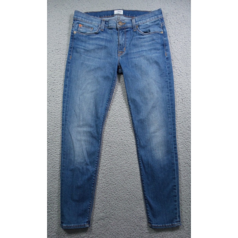 Hudson Jeans Womens Size 29 Blue Denim Krista Super Skinny Crop Low Rise Stretch